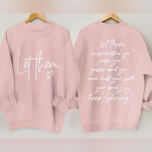 Pink Crew Neck Sweater